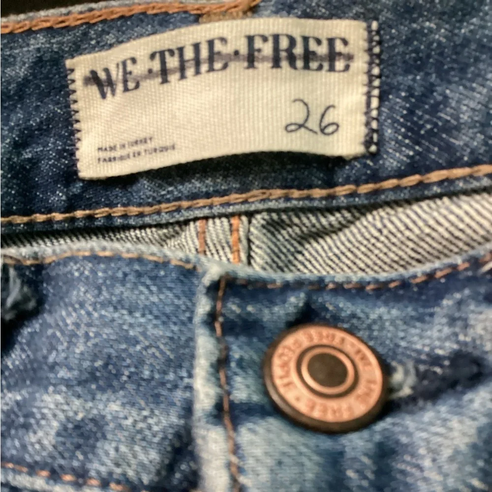 We The Free Ripple Wide-Leg Pieced Cropped Jeans